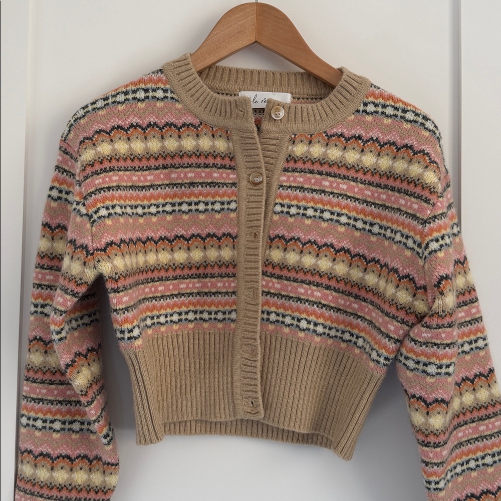 NWOT Le Reveur Cropped cardigan